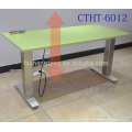 electric height adjustable table office desks with 2 aluminum alloy frame